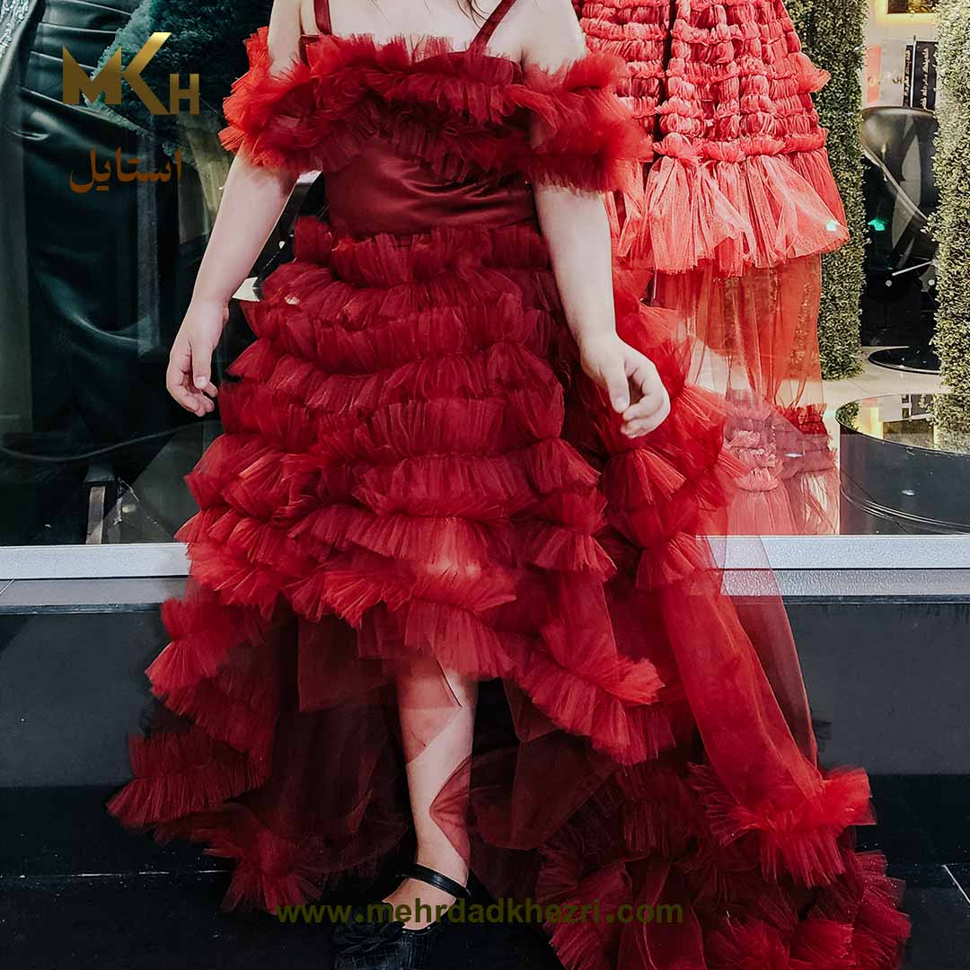 لباس مجلسی کودک طرح مرجان