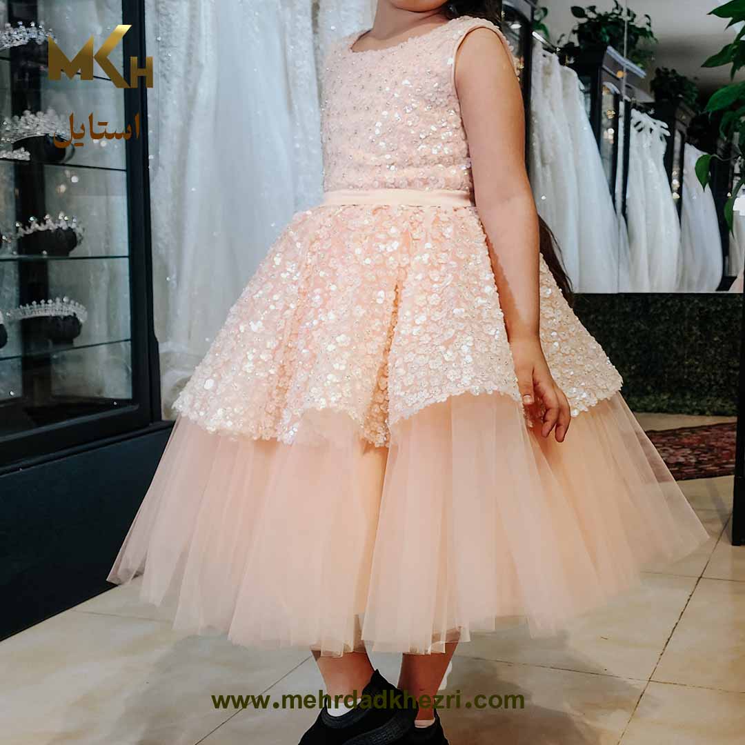 لباس مجلسی کودک طرح ترانه